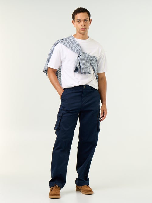 Regular Fit Multi-Pocket Trousers - Kiabi