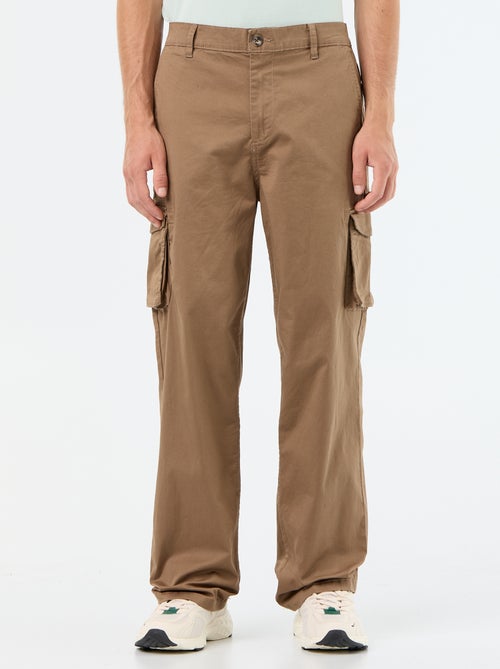 Regular Fit Multi-Pocket Trousers - Kiabi