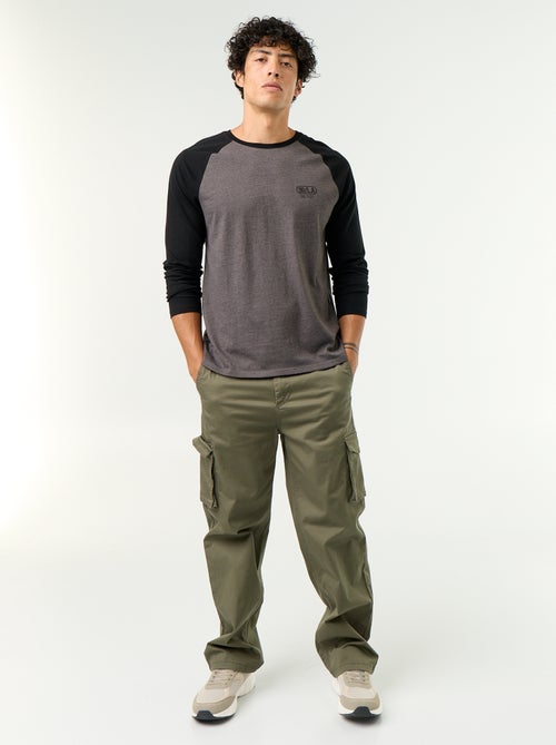 Regular Fit Multi-Pocket Trousers - Kiabi