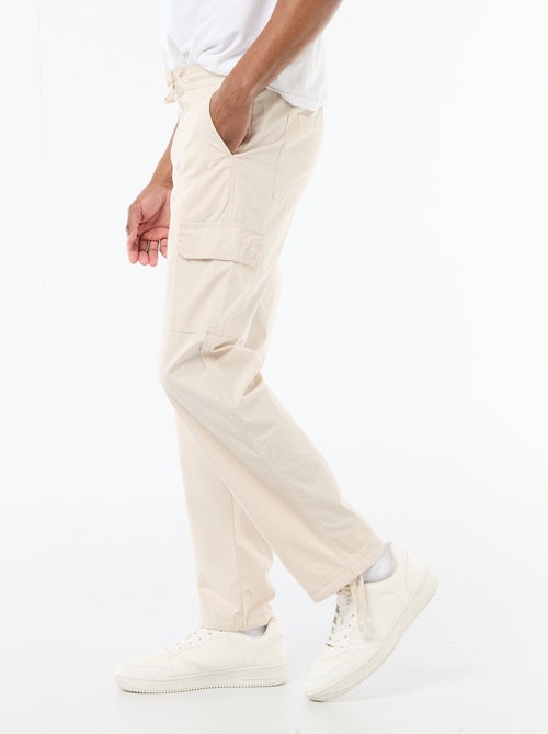 Regular Fit Multi-Pocket Trousers - Kiabi