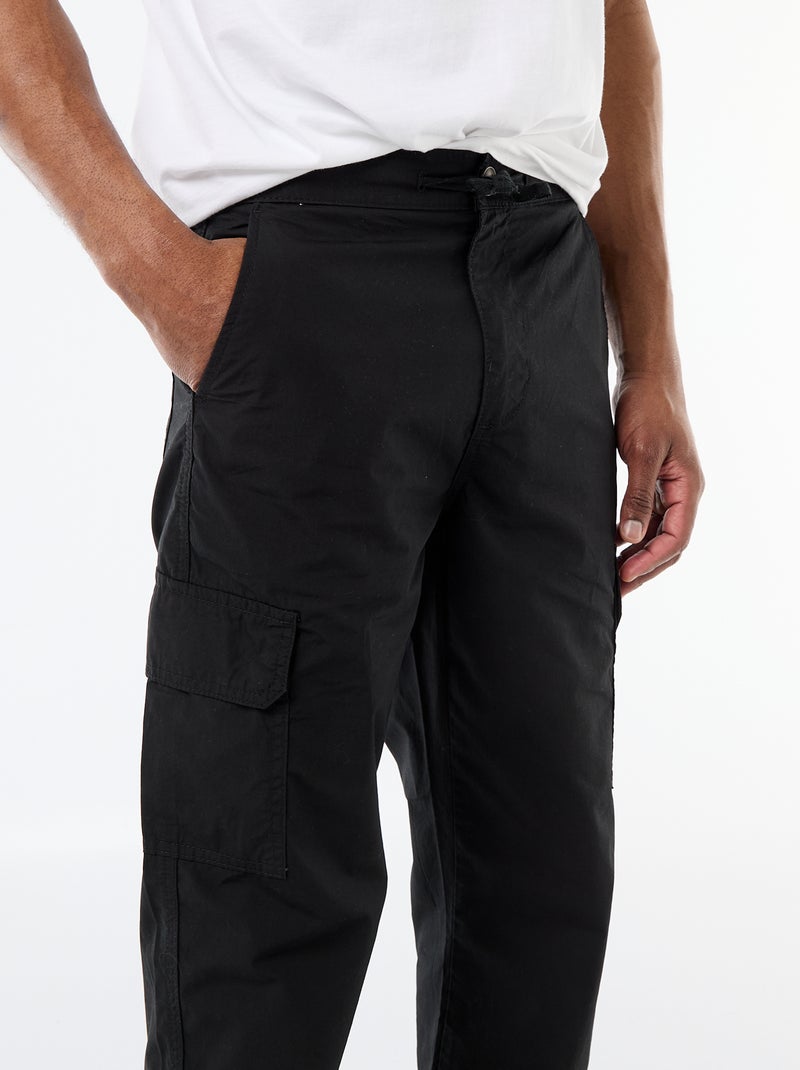 Regular Fit Multipocket-Hose Schwarz - Kiabi