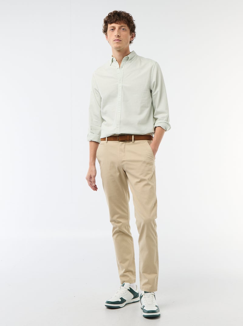 Regular-fit Oxford shirt Blue - Kiabi