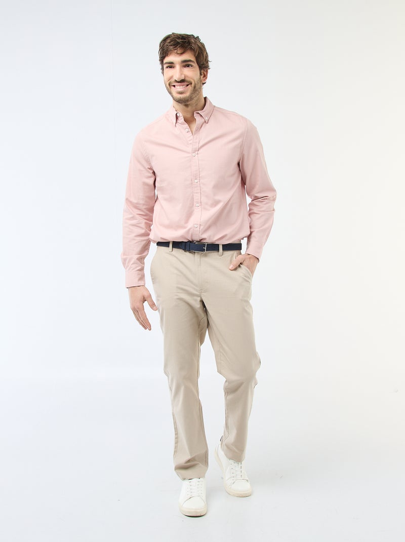 Regular-fit Oxford shirt Pink - Kiabi