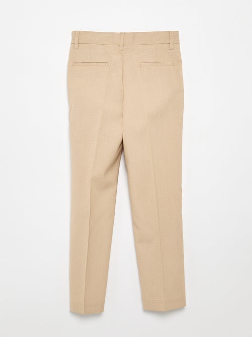Regular Fit Plain Suit Trousers - Kiabi
