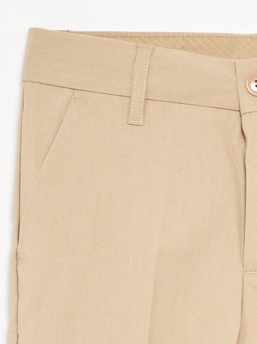 Regular Fit Plain Suit Trousers - Kiabi