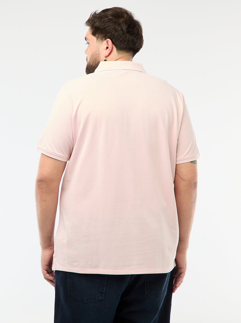 Regular fit polo shirt Pink - Kiabi