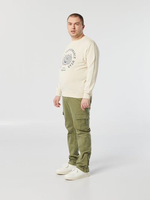 Regular Fit Trousers with Flap Pockets - Easy-Dressing Collection - Kiabi