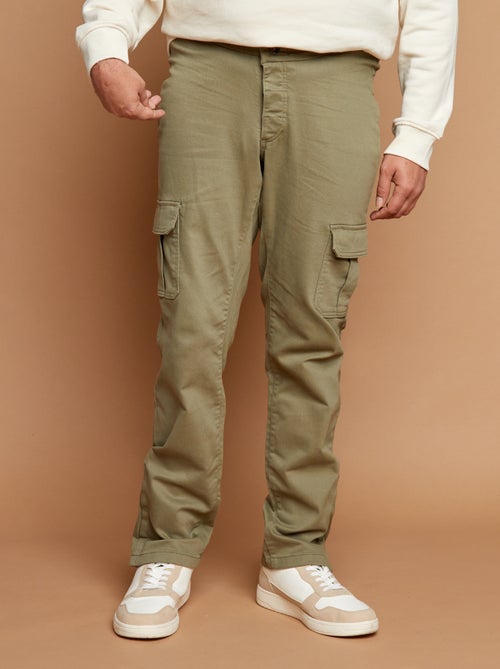 Regular Fit Trousers with Flap Pockets - Easy-Dressing Collection - Kiabi