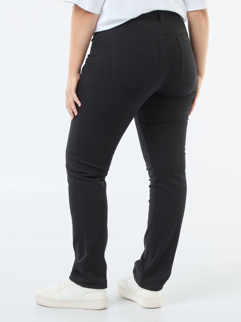 Regular-Jeans L34 Schwarz - Kiabi