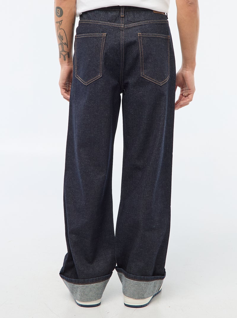 Regular Jeans with Cuffed Hem - L32 Blue - Kiabi