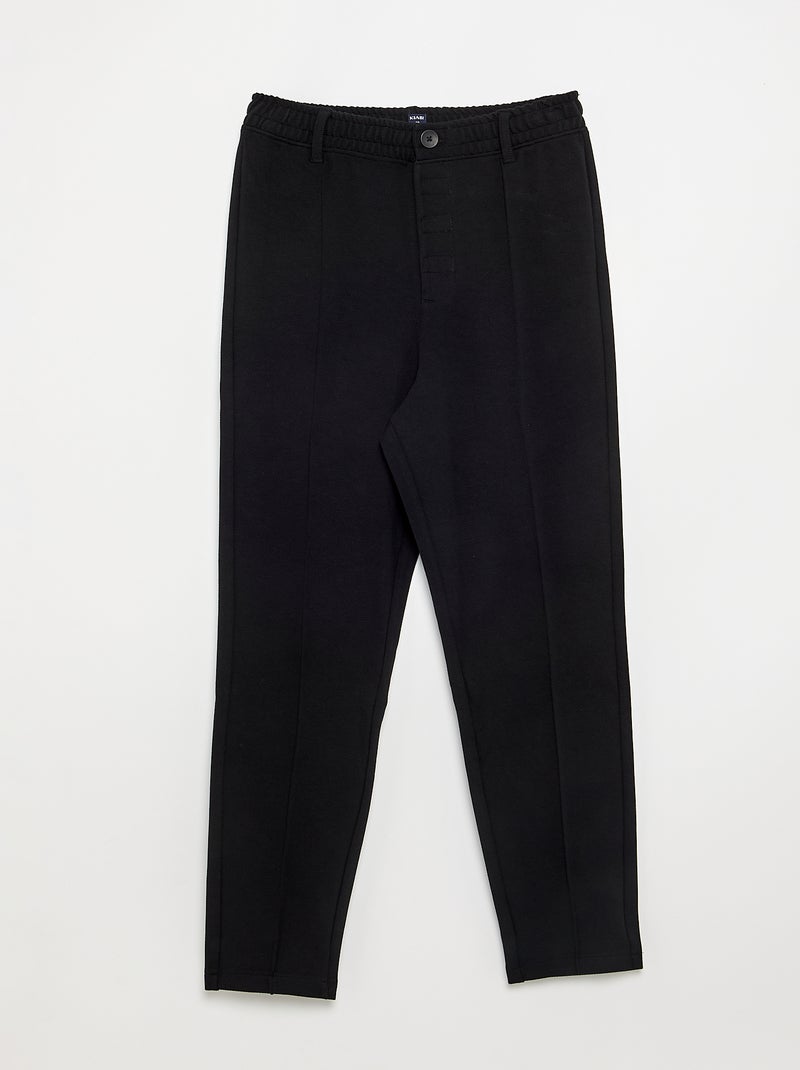 Regular plain chino - easy-to-wear collection Black - Kiabi
