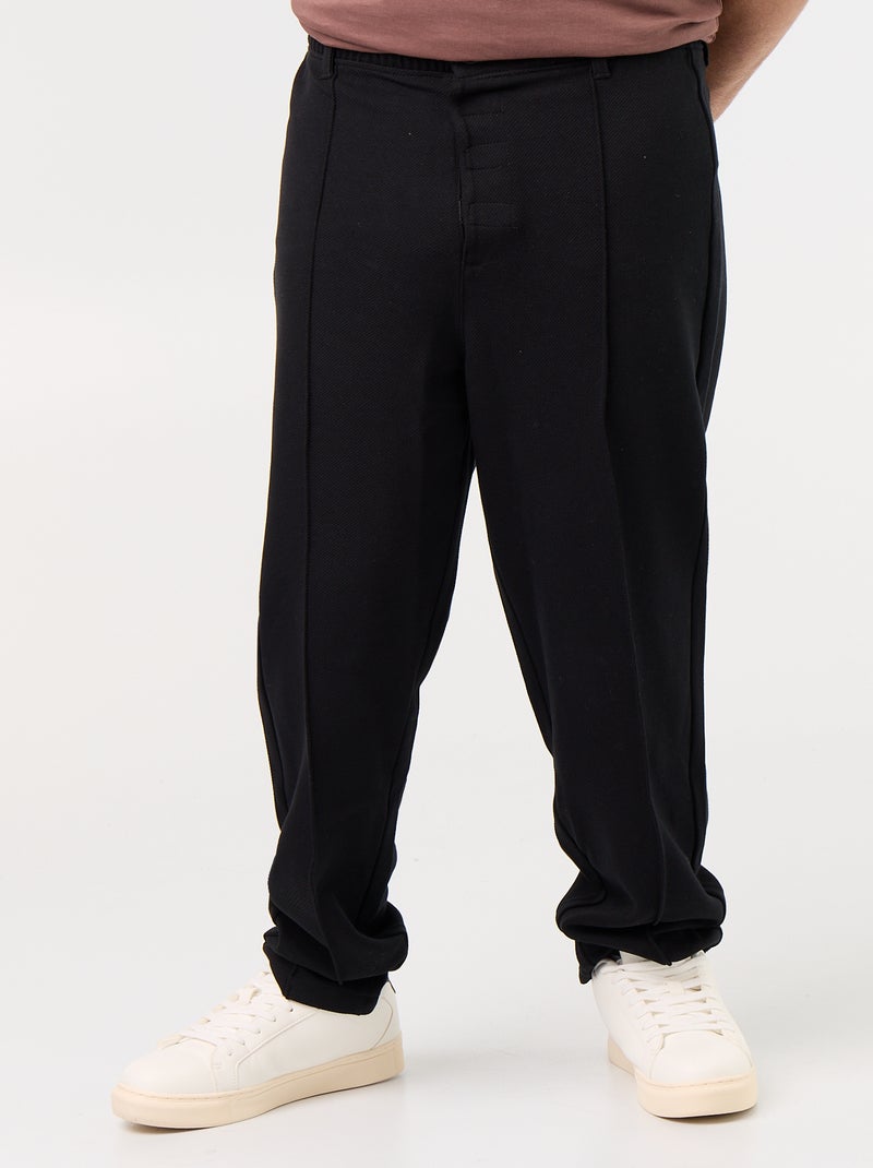 Regular plain chino - easy-to-wear collection Black - Kiabi