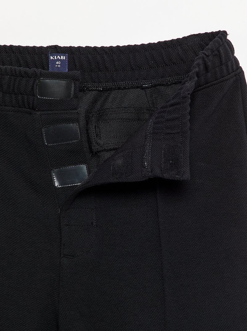 Regular plain chino - easy-to-wear collection Black - Kiabi