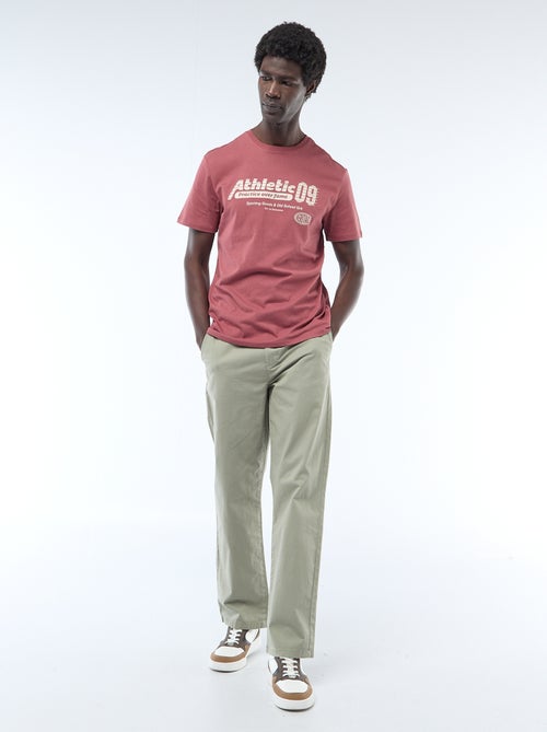 Regular Twill Trousers - Kiabi Regular Twill Trousers - Kiabi