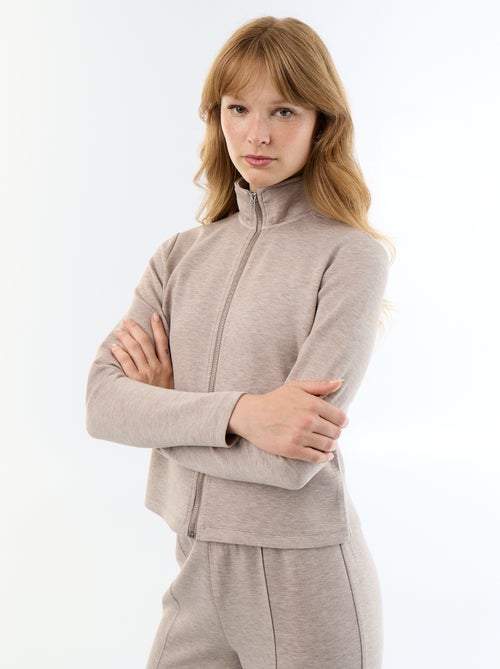 Reissverschluss-Pullover mit Stehkragen - Kiabi