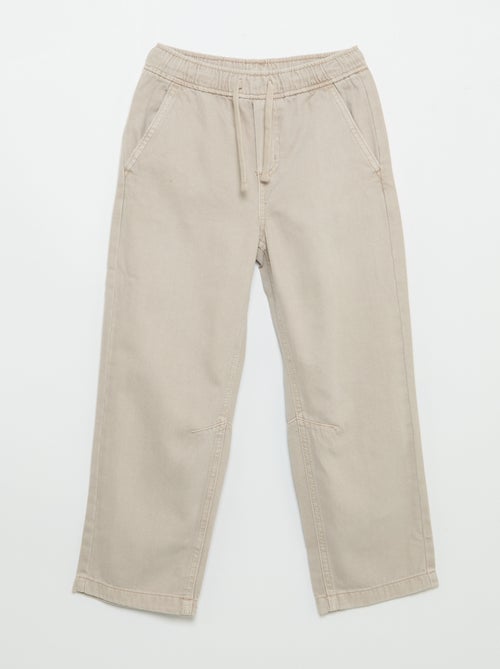 Relaxed Fit Hose mit Gummizugbund - Kiabi