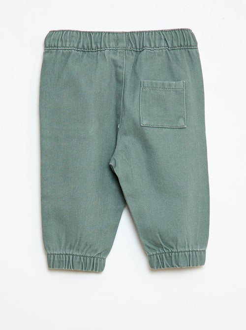Relaxed Fit Plain Trousers - Kiabi