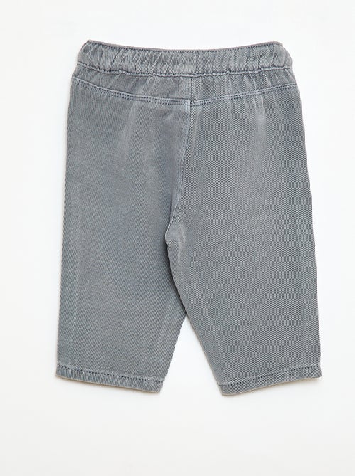 Relaxed Fit Soft Fabric Plain Trousers - Kiabi