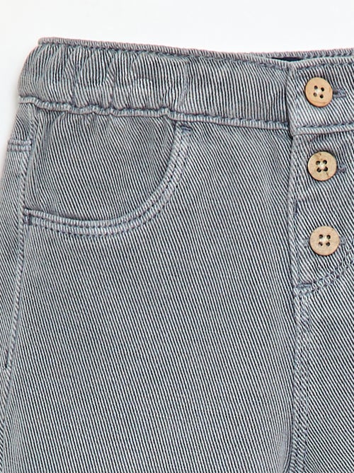 Relaxed Fit Soft Fabric Plain Trousers - Kiabi