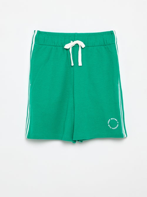 Relaxed Shorts with Contrasting Side Stripes - Kiabi
