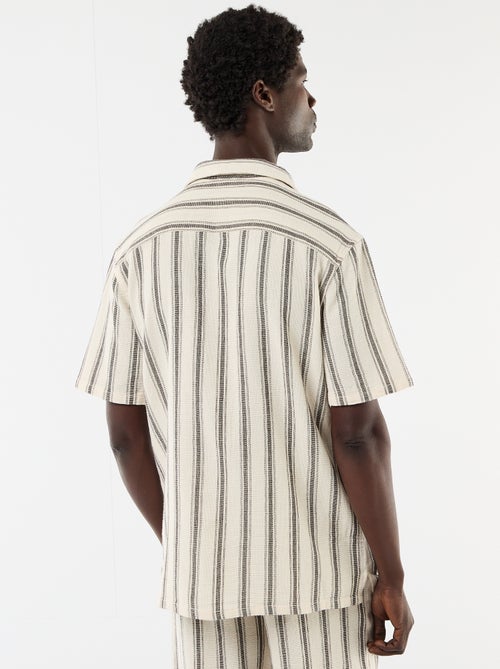 Revere Collar Short-Sleeved Shirt - Kiabi