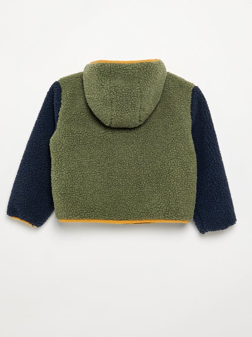 Reversible jacket with one faux sheepskin side - Kiabi
