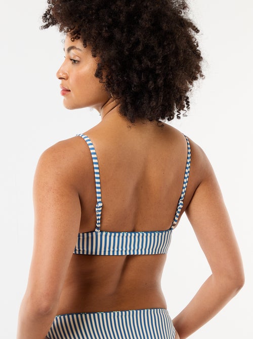Reversible Printed Triangle Bikini Top - Kiabi