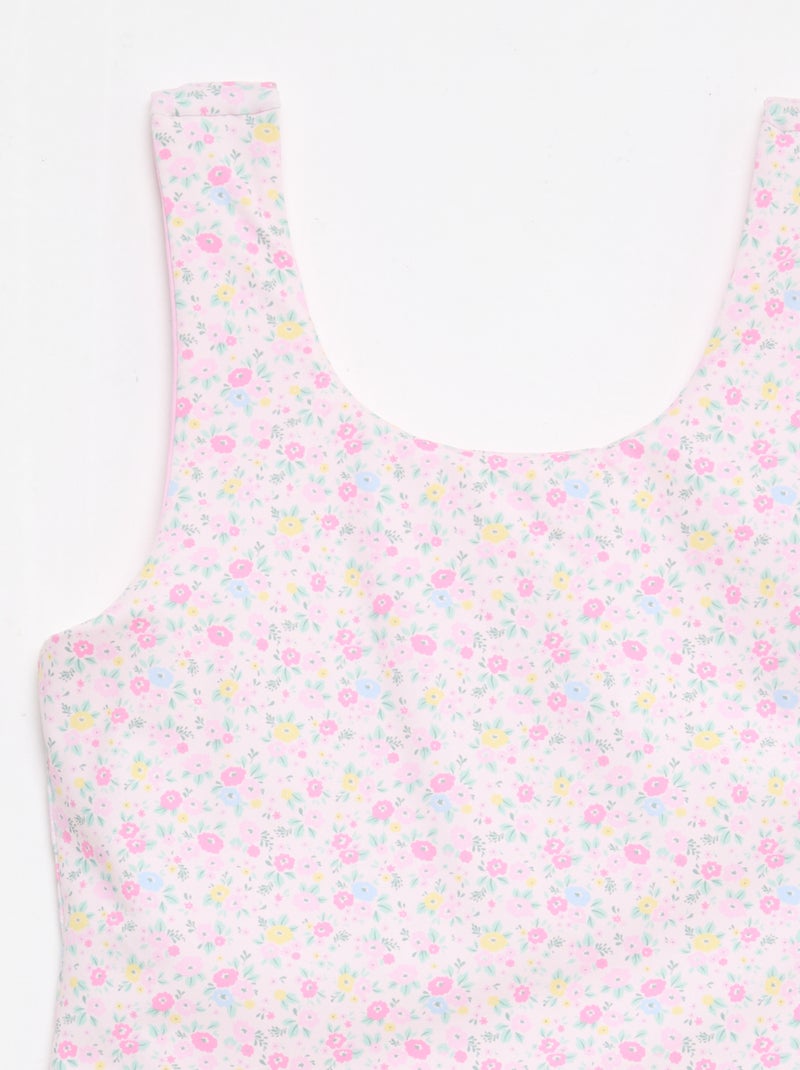 Reversible Swimsuit Pink - Kiabi