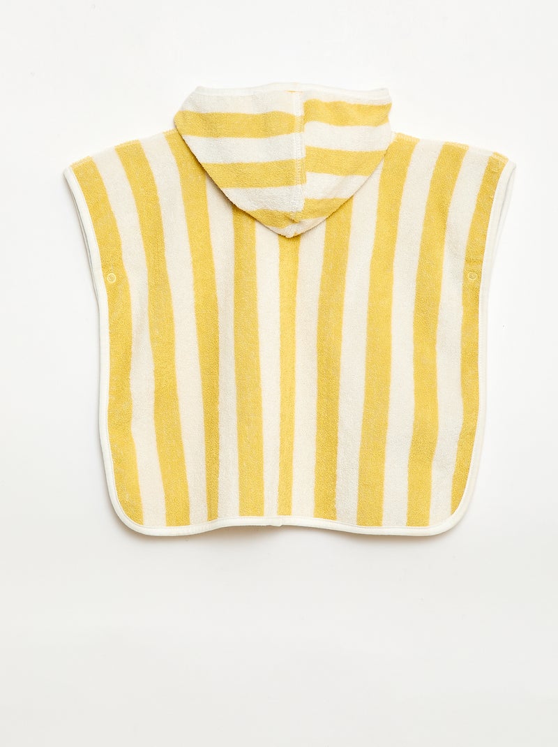 Reversible Terry Hooded Towel Yellow - Kiabi
