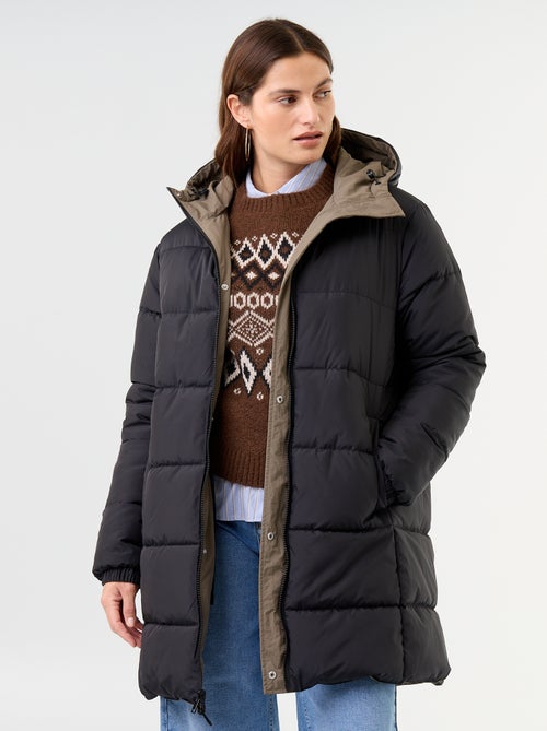 Reversibler langer Parka - Kiabi