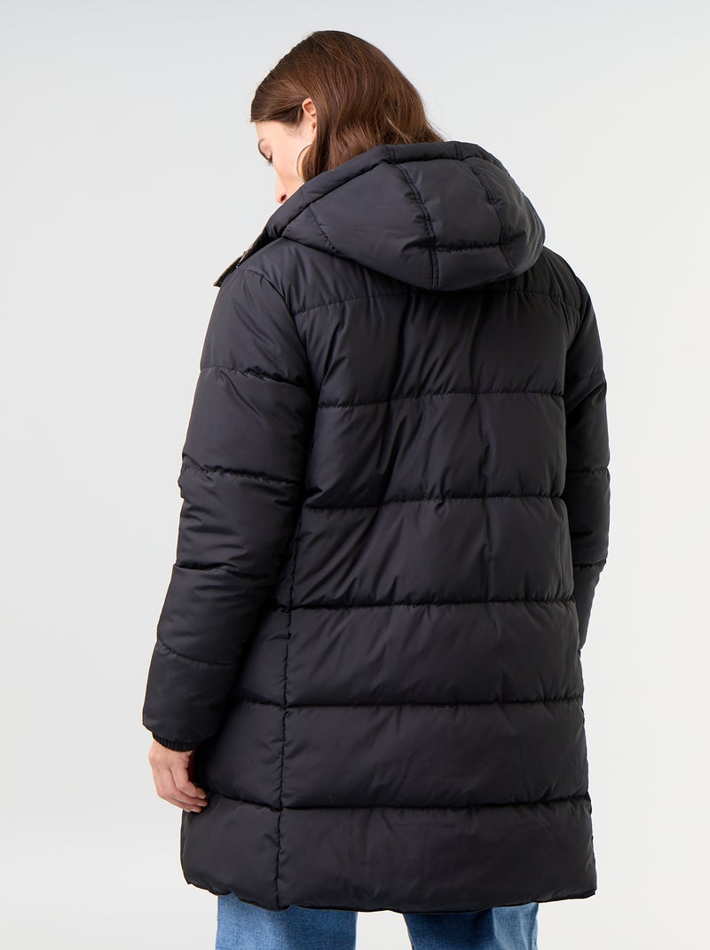 Reversibler langer Parka Khaki - Kiabi