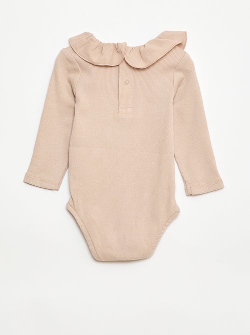 Ribbed Body with Frill Collar - Kiabi
