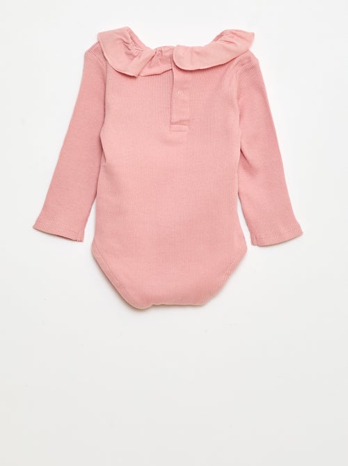 Ribbed Body with Ruffle Collar - Kiabi