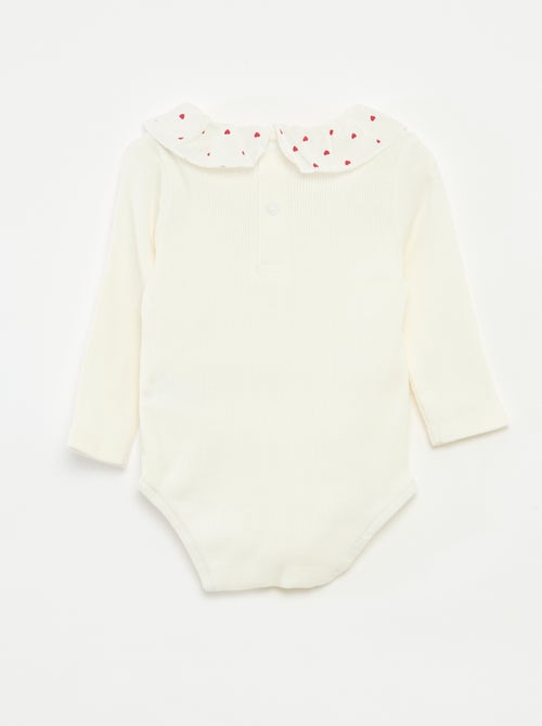 Ribbed Body with Ruffle Collar - Kiabi