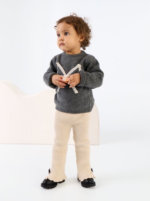 Ribbed Compact Knit Leggings - Kiabi