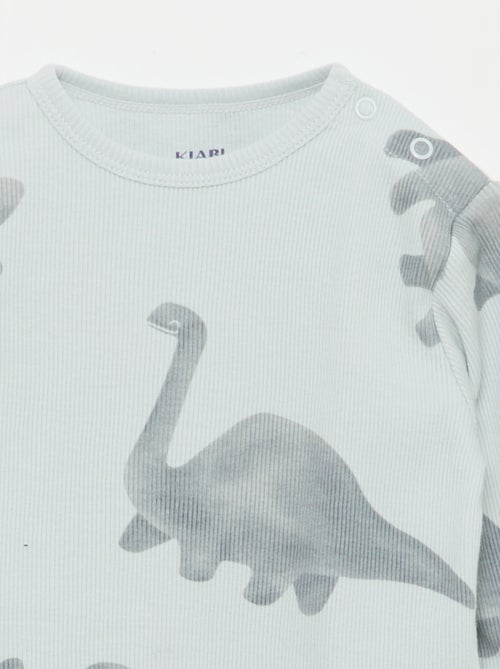 Ribbed Cotton Pajama Set - 2 Pieces - Kiabi