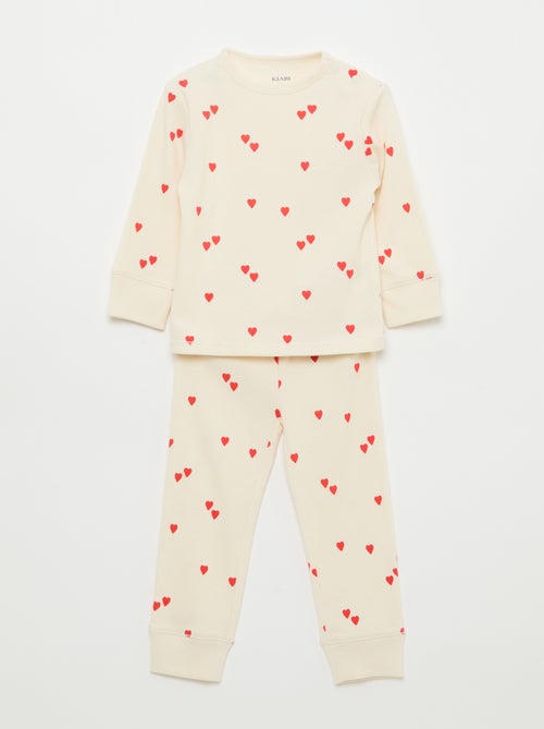 Ribbed Cotton Pajama Set - 2 Pieces - Kiabi