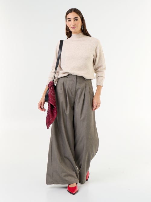 Ribbed High-Neck Jumper - Kiabi