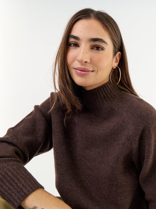 Ribbed High-Neck Jumper - Kiabi