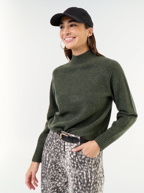 Ribbed High-Neck Jumper - Kiabi