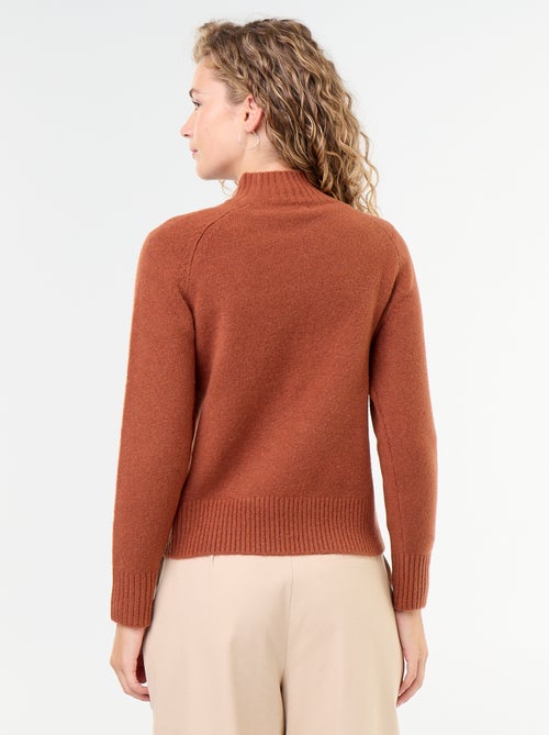 Ribbed High-Neck Jumper - Kiabi