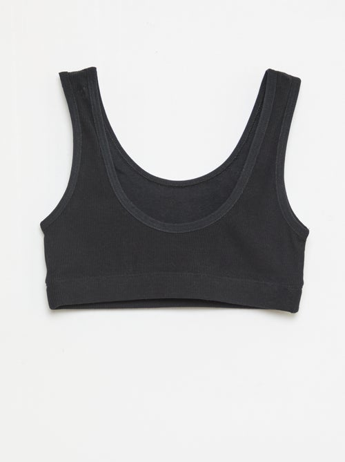 Ribbed Knit Bralette Set - Kiabi