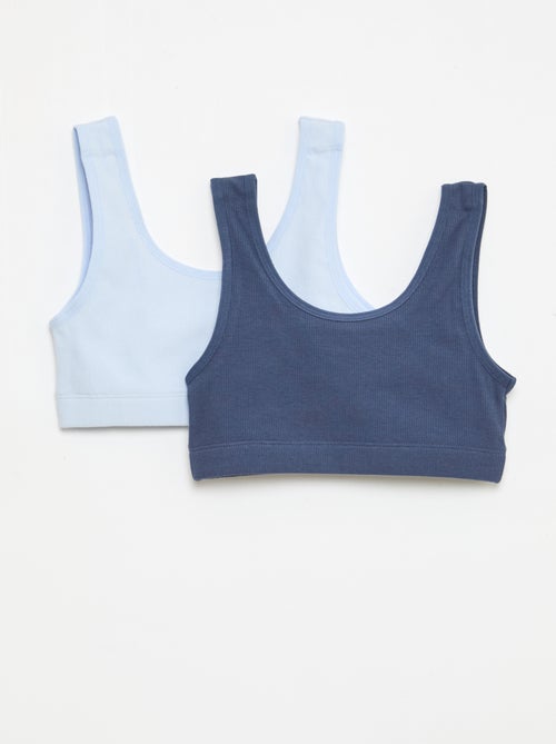 Ribbed Knit Bralette Set - Kiabi
