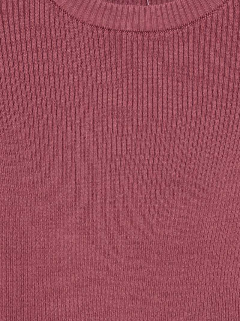 Ribbed knit jumper Pink - Kiabi
