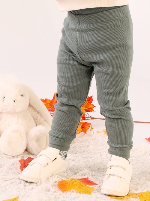 Ribbed knit leggings - Kiabi