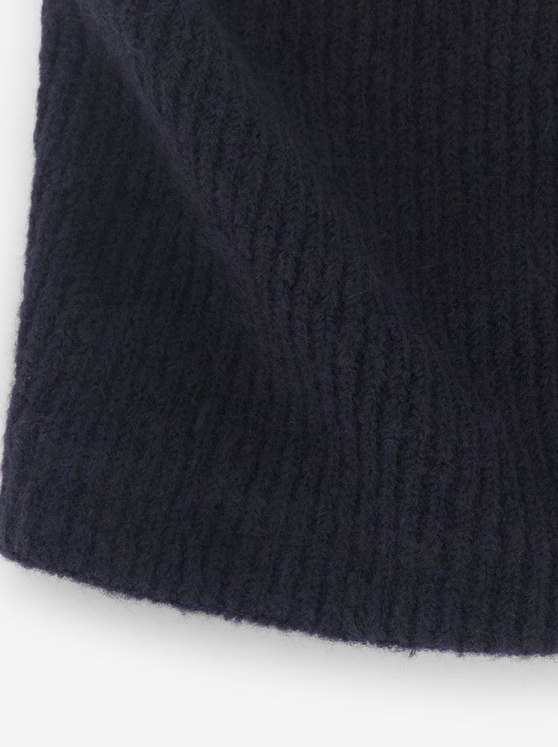 Ribbed knit neck warmer Blue - Kiabi