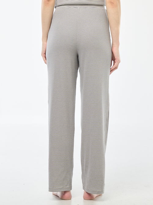 Ribbed Knit Pajama Pants - Kiabi