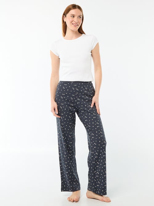 Ribbed Knit Pajama Pants - Kiabi