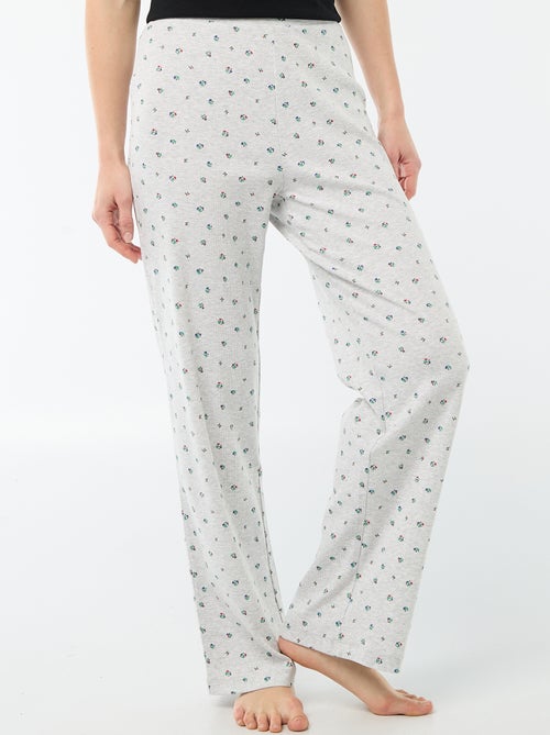 Ribbed Knit Pajama Pants - Kiabi