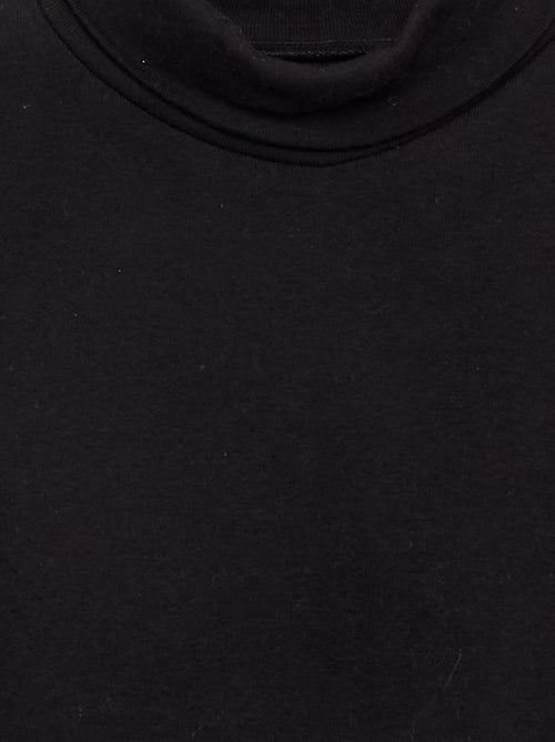 Ribbed Knit Roll Neck Top - Kiabi